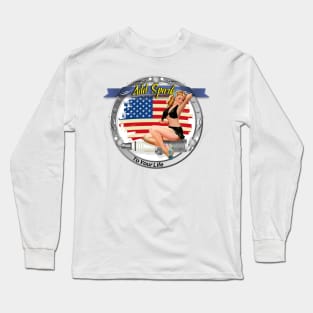 Add Spark to Your Life - Pin Up Girl - Spark Plugs Long Sleeve T-Shirt